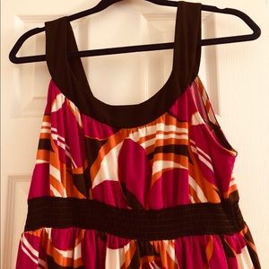 multi colored maxi dress size XL